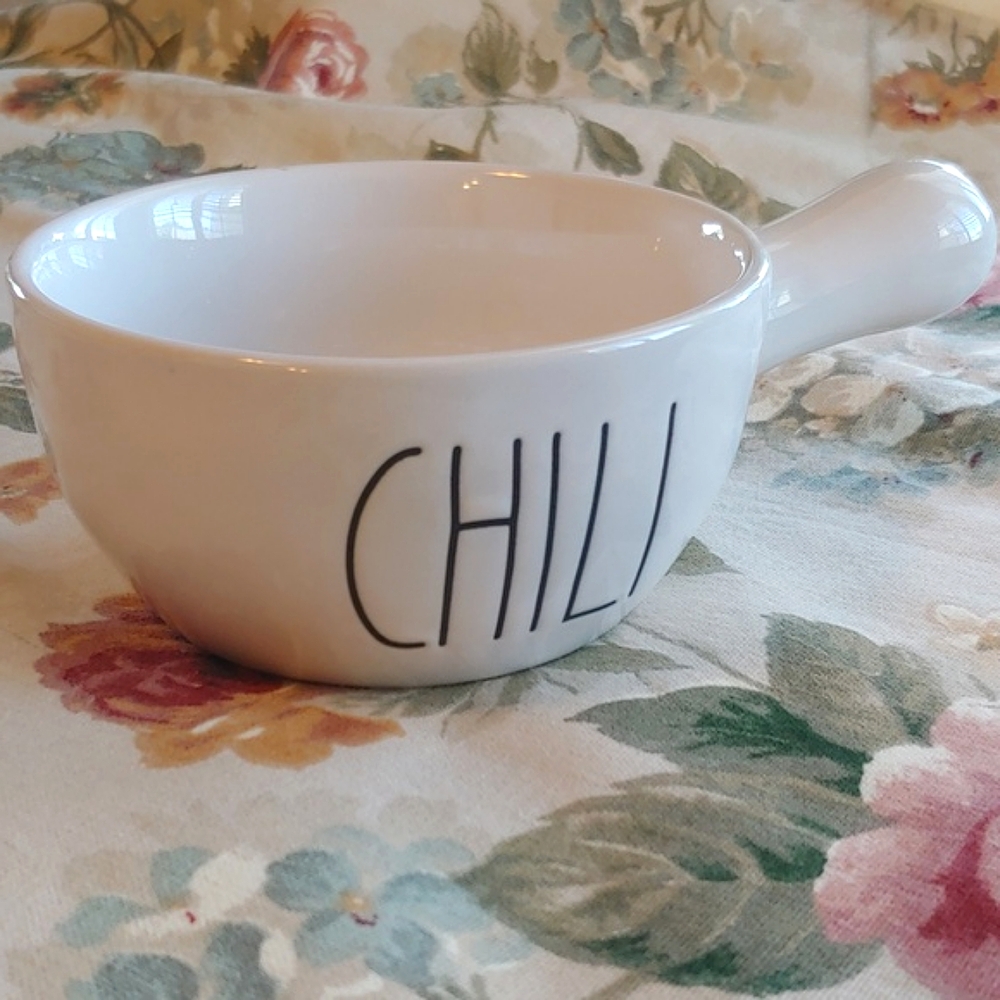Rae Dunn Ceramic Chili Bowl With Handle - Picture 5 of 11